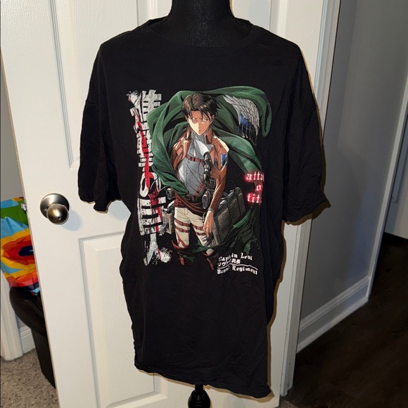 Ripple Junction Other - 🖤RIPPLE JUNCTION BLACK ATTACK ON TITAN LEVI MENS T-SHIRT SIZE 2XL🖤